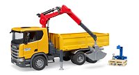 Konstrukční vozy - Scania Super 560R Stavební vůz s jeřábem a 2 paletama