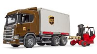 Komerční vozy - Scania Super 560R UPS s vysokozdvižným vozíkem