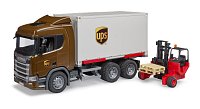 Komerční vozy - Scania Super 560R UPS s vysokozdvižným vozíkem