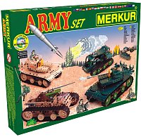 Merkur Army construcion set, 657 pcs, 40 models