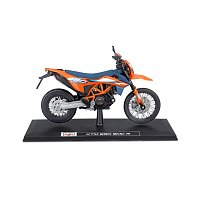 Maisto - Motocykl se stojánkem, 2023 KTM 690 SMC R, oranžovo-modrá, 1:12