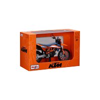 Maisto - Motocykl se stojánkem, 2023 KTM 690 SMC R, oranžovo-modrá, 1:12