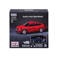 Maisto RC - DIE-CAST METAL se světly, Audi e-tron Sportback, 1:41, 2,4GHz, USB, XTR, Bluetooth 5.0