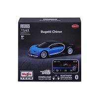 Maisto RC - DIE-CAST METAL se světly,Bugatti Chiron, 1:41, 2,4GHz, USB, XTR, Bluetooth 5.0
