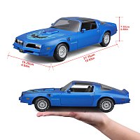Maisto - 1978 Pontiac Firebird Trans AM, metal modrá, 1:18