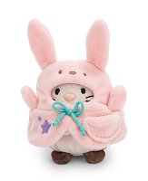 NICI plyš MyMochi Kočička Angy 8cm v kostýmu zajíčka a kaktusem,set dárkové balení 8,5x6,5x10cm