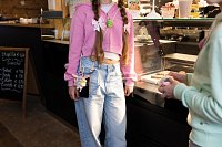 NICI plyš MyMochi Kočička Angy 8cm v kostýmu zajíčka a kaktusem,set dárkové balení 8,5x6,5x10cm