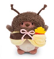NICI plyš MyMochi Medvedík Nomo 8cm v kostýme včielky a hranolkami, set darčekové balenie 8,5x6,5x10