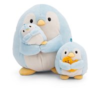 NICI plyš MyMochi Tučňák Waddle 8cm v kostýmu kočičky a kačenkou,set dárkové balení 8,5x6,5x10cm