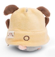 NICI plyš MyMochi Křeček Shai 8cm v kostýmu pejska a sušenkou,set dárkové balení 8,5x6,5x10cm