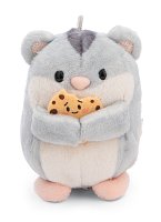 NICI plyš MyMochi Křeček Shai 8cm v kostýmu pejska a sušenkou,set dárkové balení 8,5x6,5x10cm