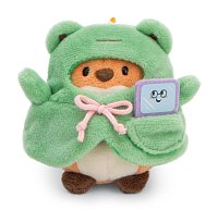 NICI plyš MyMochi Liška Geeks 8cm v kostýmu žabky a videohrou, set dárkové balení 8,5x6,5x10cm
