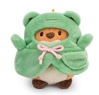 NICI plyš MyMochi Líška Geeks 8cm v kostýme žabky a videohrou, set darčekové balenie 8,5x6,5x10cm