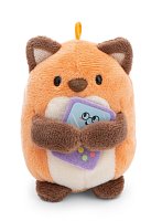 NICI plyš MyMochi Líška Geeks 8cm v kostýme žabky a videohrou, set darčekové balenie 8,5x6,5x10cm