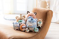 NICI plyš MyMochi Líška Geeks 8cm v kostýme žabky a videohrou, set darčekové balenie 8,5x6,5x10cm