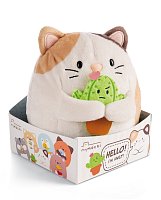 NICI plyš MyMochi Kočička Angy 16cm s kaktusem v dárkovém balení, 11x12x6,5cm