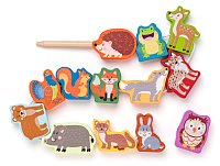 Navlékací korále - Lesní zvířata