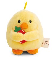 NICI plyš MyMochi Kuře Tschieps 8 cm v kostýmu kuřecí stehýnko a chilli om.,set dár.b. 8,5x6,5x10cm