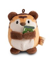 NICI plyš MyMochi Tygr Tiggy 8cm v kostýmu hamburger a okurkou,set dárkové balení 8,5x6,5x10cm