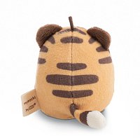 NICI plyš MyMochi Tygr Tiggy 8cm v kostýmu hamburger a okurkou,set dárkové balení 8,5x6,5x10cm