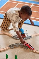 Vlaková sada s natahovacím vláčkem