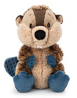 Soft toy beaver Harry Woodsnacker 20cm dangling GREEN