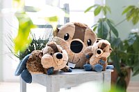 Soft toy beaver Harry Woodsnacker 20cm dangling GREEN