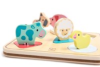 Puzzle se zvuky na desce - Zvířátka