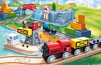 Vláčkodráha set v boxu - Přístaviště