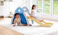 Dětská dřevěná prolézačka s žebříkem a klouzačkou 4v1
