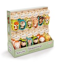 NICI DISPLAY assort Spící zvířátka 12 cm, assort 36ks, GREEN, plný