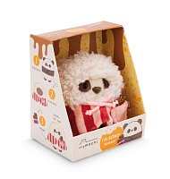 NICI plyš MyMochi Panda Kono 8 cm v kostýmu popcorn s čokoládou,set dárkové bal.