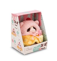 NICI plyš MyMochi Kravička Moona 8 cm v kostýmu zmrzliny a milkshake, set dárkové bal.