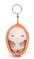NICI klíčenka spící Jehňátko 12 cm, oranžový košík, GREEN