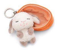 NICI klíčenka spící Jehňátko 12 cm, oranžový košík, GREEN