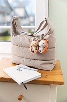 NICI klíčenka spící Jehňátko 12 cm, oranžový košík, GREEN