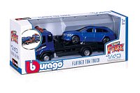 Bburago - Flatbed Transort a Tow Truck, Street Fire, 1:43, assort