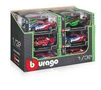 Bburago - Auta RACE, display 12ks, 1:32, assort