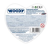 Navlékací korálky - Malé srdíčko fialové