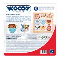 Skládačka Zvířecí hlavičky - exotické