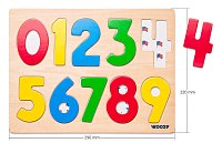 Puzzle na desce ´´Číslice s beruškami´´