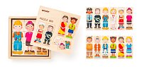 Puzzle - Lidé a povolání z celého světa, v dř. krabičce