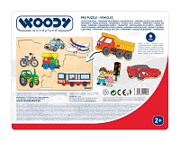 Puzzle na desce - Dopravní prostředky