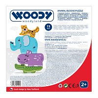 Puzzle na desce - Zvířátka