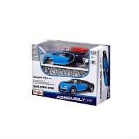 Maisto - Bugatti Chiron, modrá, assembly line, 1:24