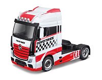Bburago - Haulers custom cabs, M-B Actros Gigaspace, červeno-bílá, 1:43