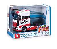 Bburago - Haulers custom cabs, M-B Actros Gigaspace, červeno-bílá, 1:43