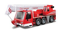 Bburago - EMERGENCY, Požární vůz s jeřábem, 1:50