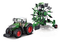 Bburago - FARMLAND, Fendt 1050 Vario s rotačními hráběmi, 10 cm