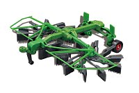 Bburago - FARMLAND, Fendt 1050 Vario s rotačními hráběmi, 10 cm